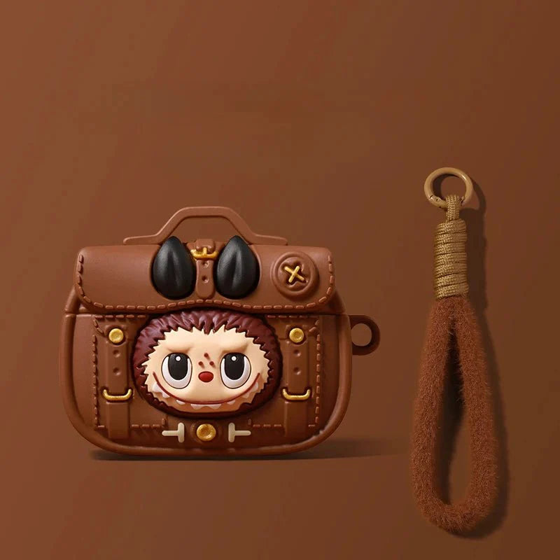 POP MART LABUBU DERİ ÇANTA STİLİ AIRPODS KILIFI - Termos Türkiye - Kılıf