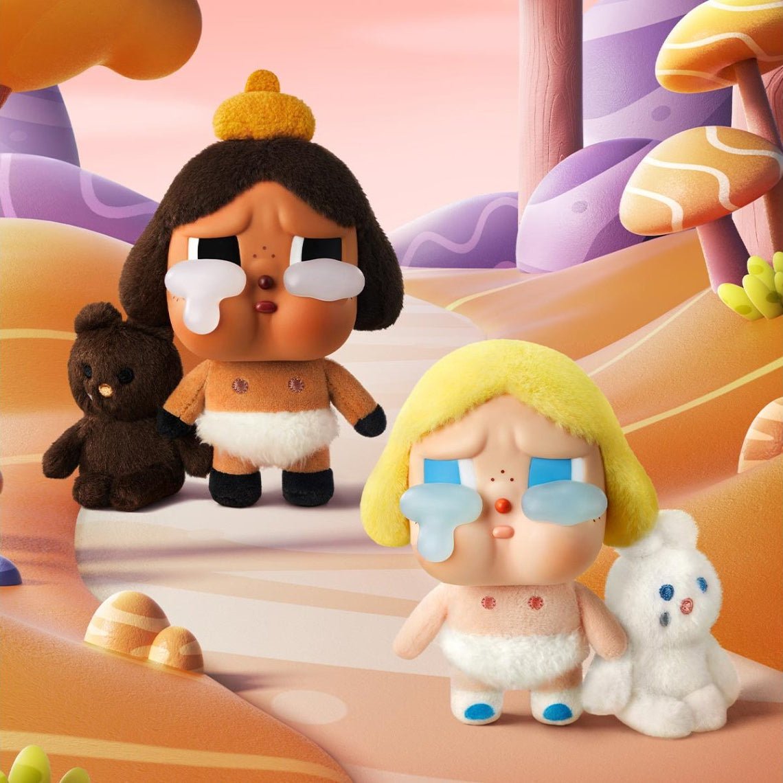 POP MART CRYBABY CRYING AGAIN BABY BLONDE (SÜPER GİZLİ VERSİYON) YÜZ PELUŞ FİGÜR - Termos Türkiye - 