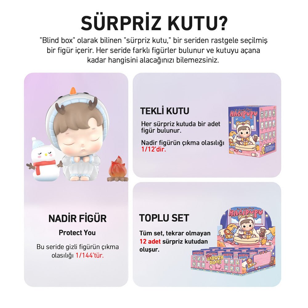 POP MART HACIPUPU THE GROWTH DİARY SÜRPRİZ KUTU SERİSİ - Termos Türkiye - 