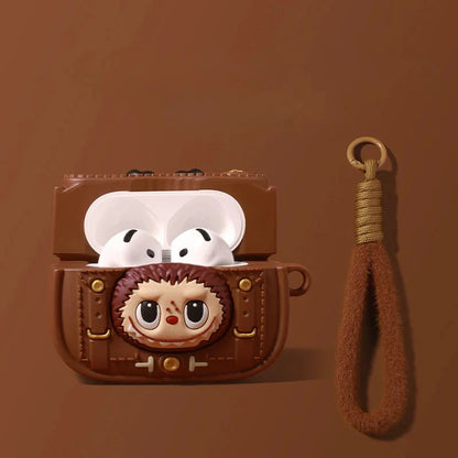 POP MART LABUBU DERİ ÇANTA STİLİ AIRPODS KILIFI - Termos Türkiye - Kılıf