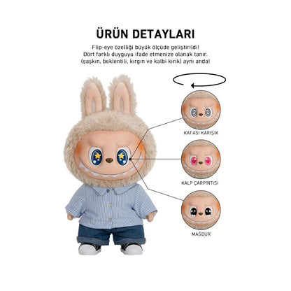 POP MART LABUBU THE MONSTERS FLIP WITH ME PELUŞ BEBEK - Termos Türkiye - 